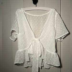 See through white top 🤍